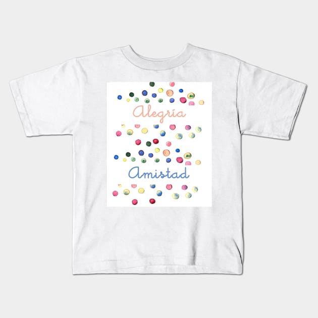 Magic words: JOY, FRIENDSHIP Kids T-Shirt by Fradema